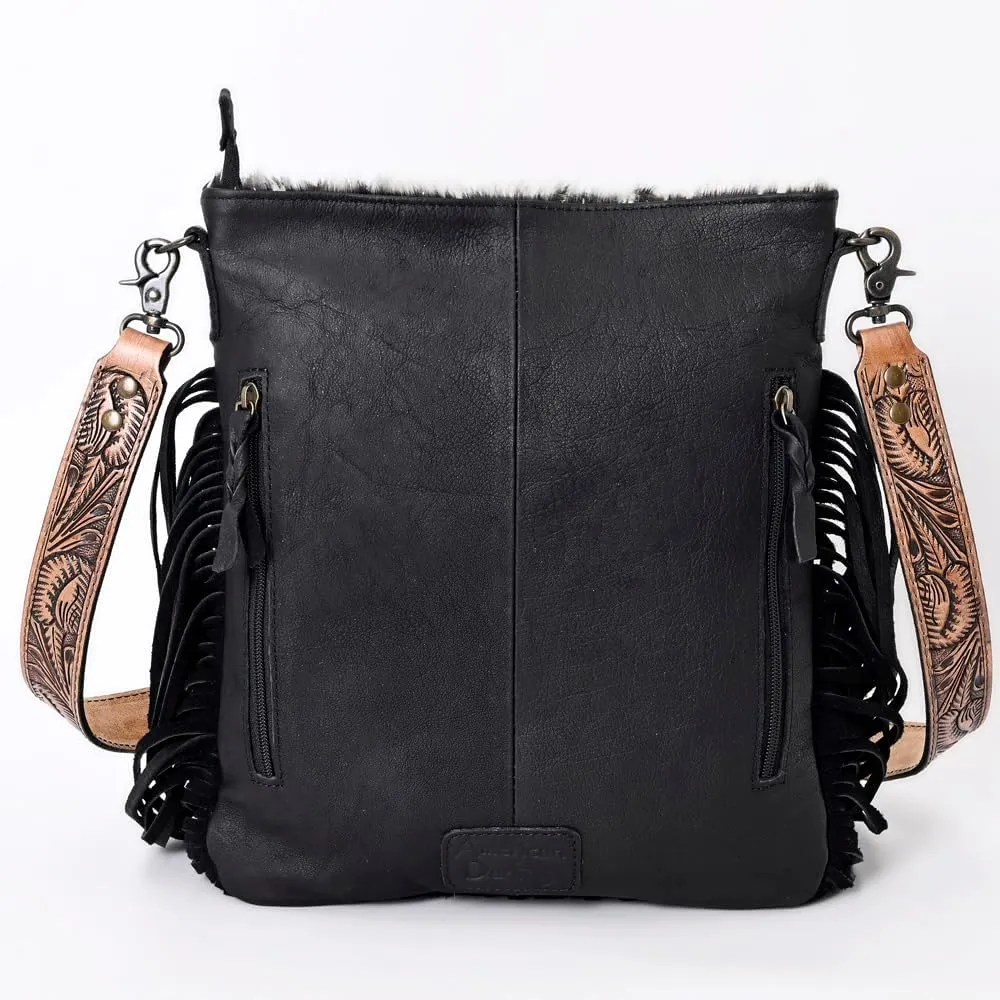 American Darling Messenger Hair On Genuine Leather Women Bag Western Handbag Purse