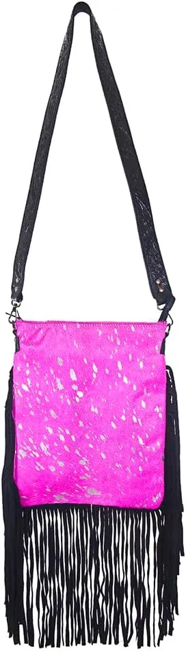 American Darling Messenger Hair On Genuine Leather Women Bag Western Handbag Purse