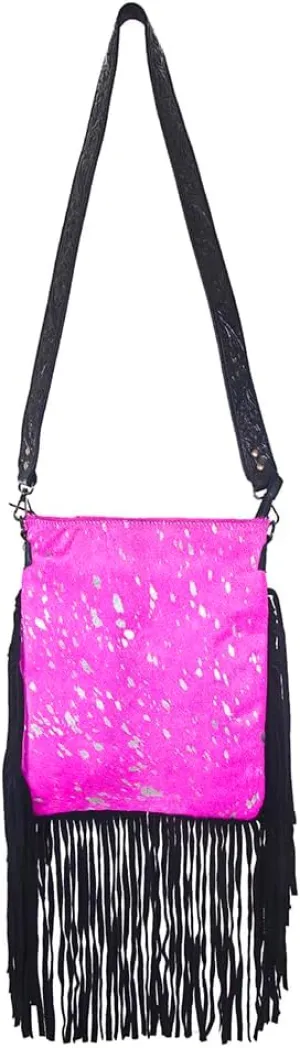 American Darling Messenger Hair On Genuine Leather Women Bag Western Handbag Purse