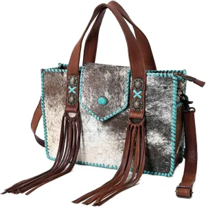 American Darling Tote Hair-On Genuine Leather Western Women Bag Handbag Purse | Western Tote Bag | Travel Tote Bags | College Tote Bag | Casual Tote Bag