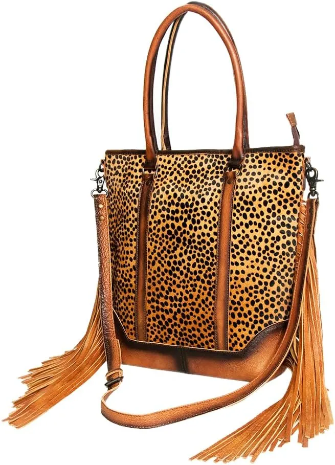 American Darling Tote Hair on Genuine Leather Western Women Bag Handbag Purse | Western Tote Bag | Travel Tote Bags | College Tote Bag | Casual Tote Bag