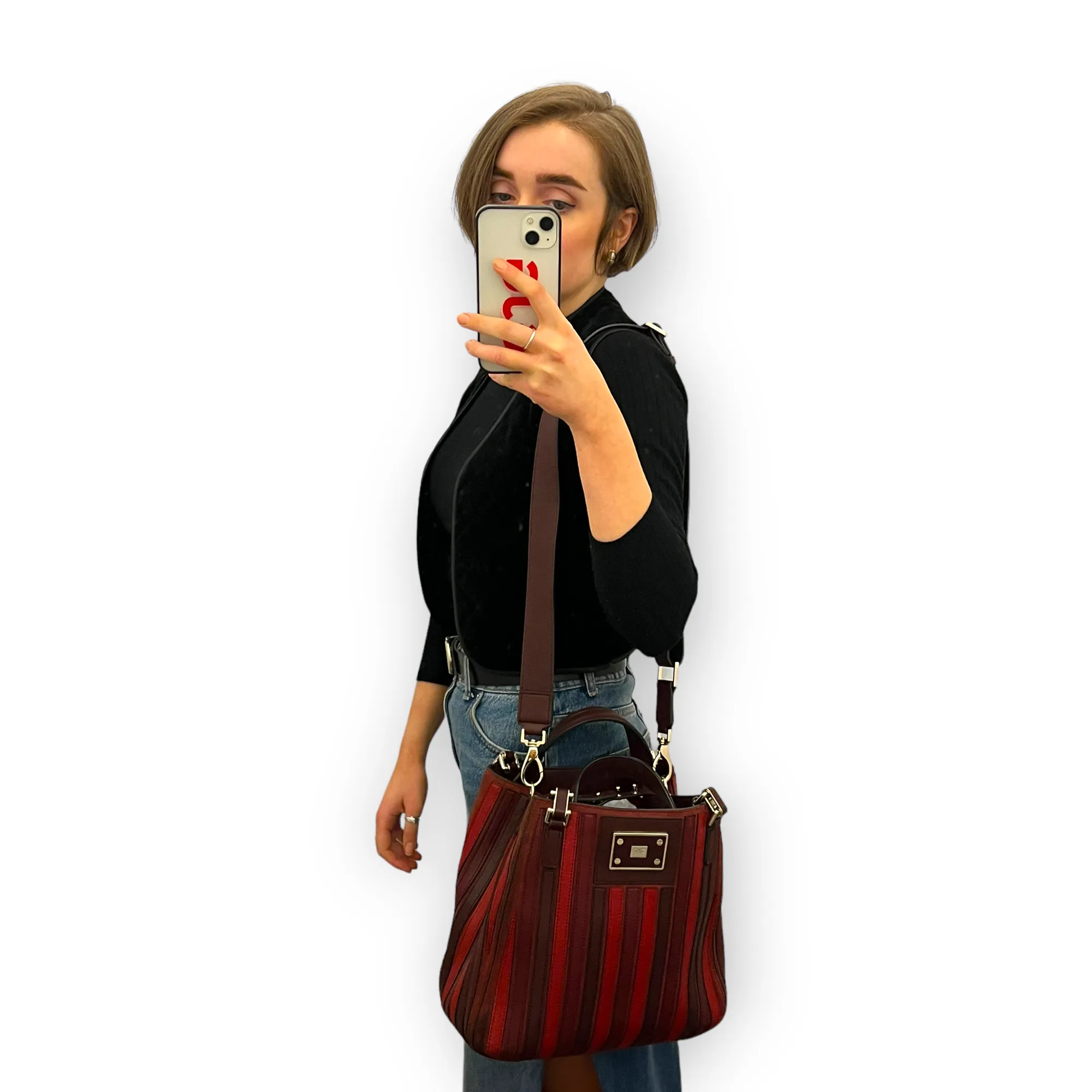 Anya Hindmarch Red Belvedere Bag
