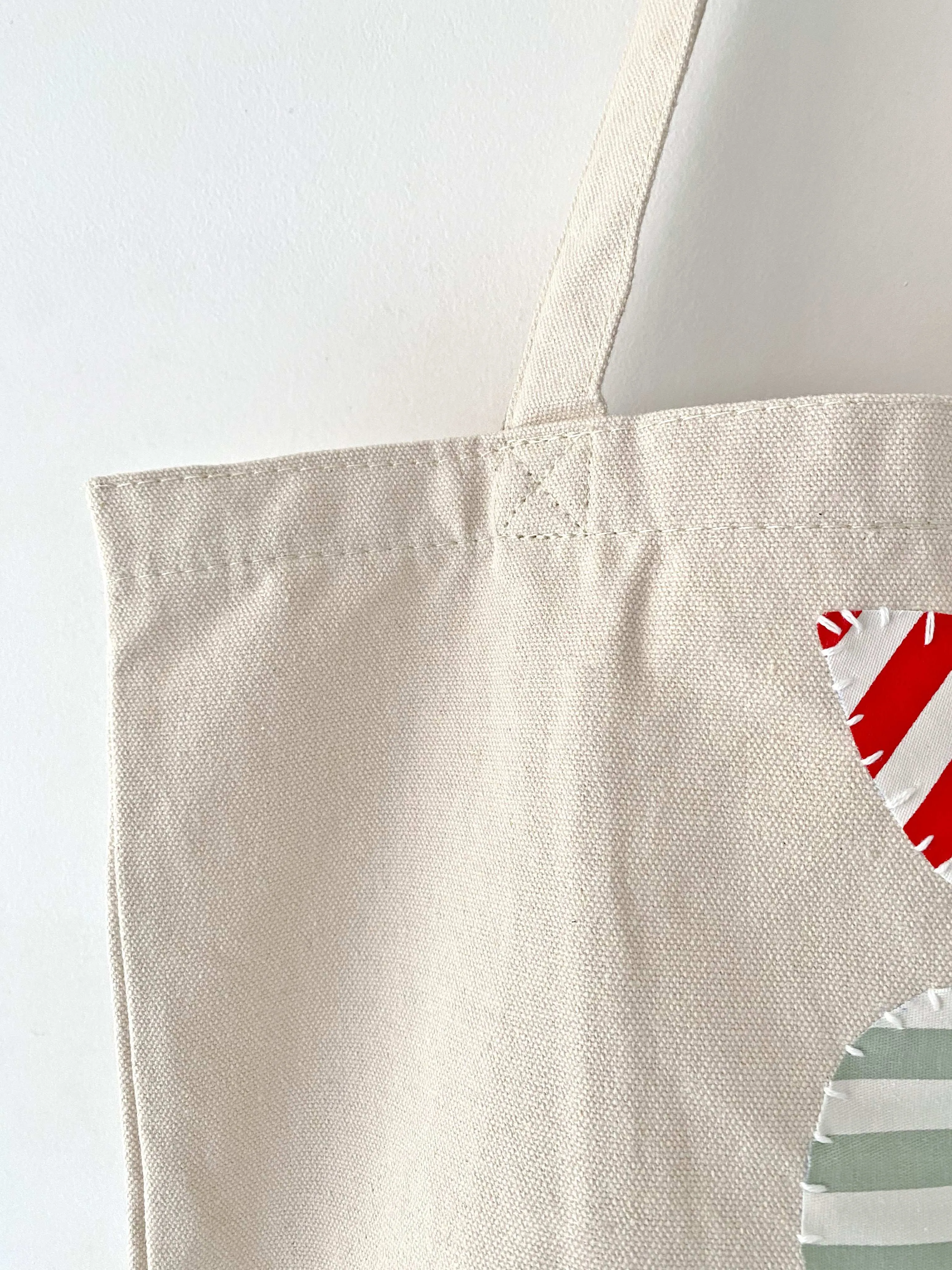 Apple Patch Canvas Tote