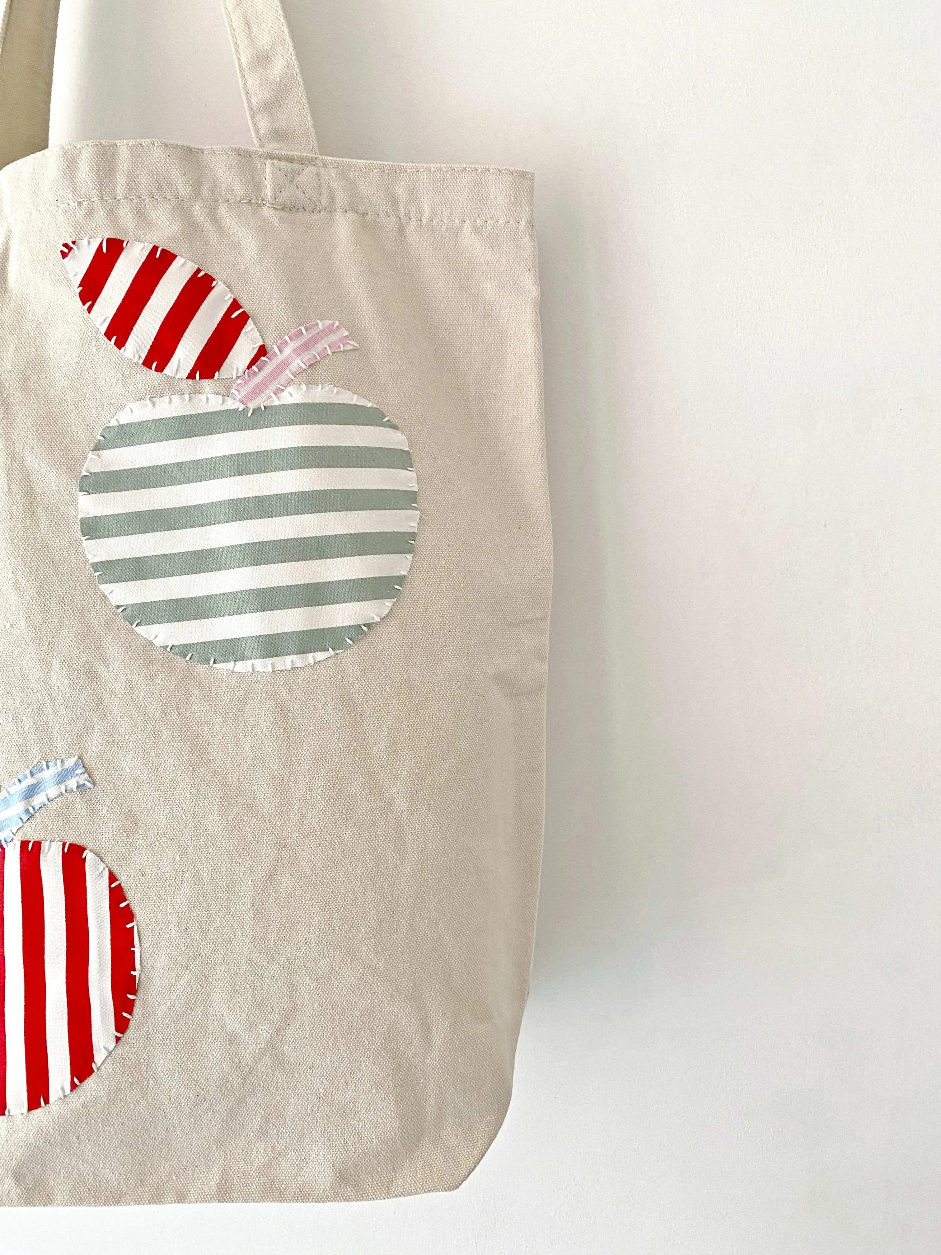 Apple Patch Canvas Tote