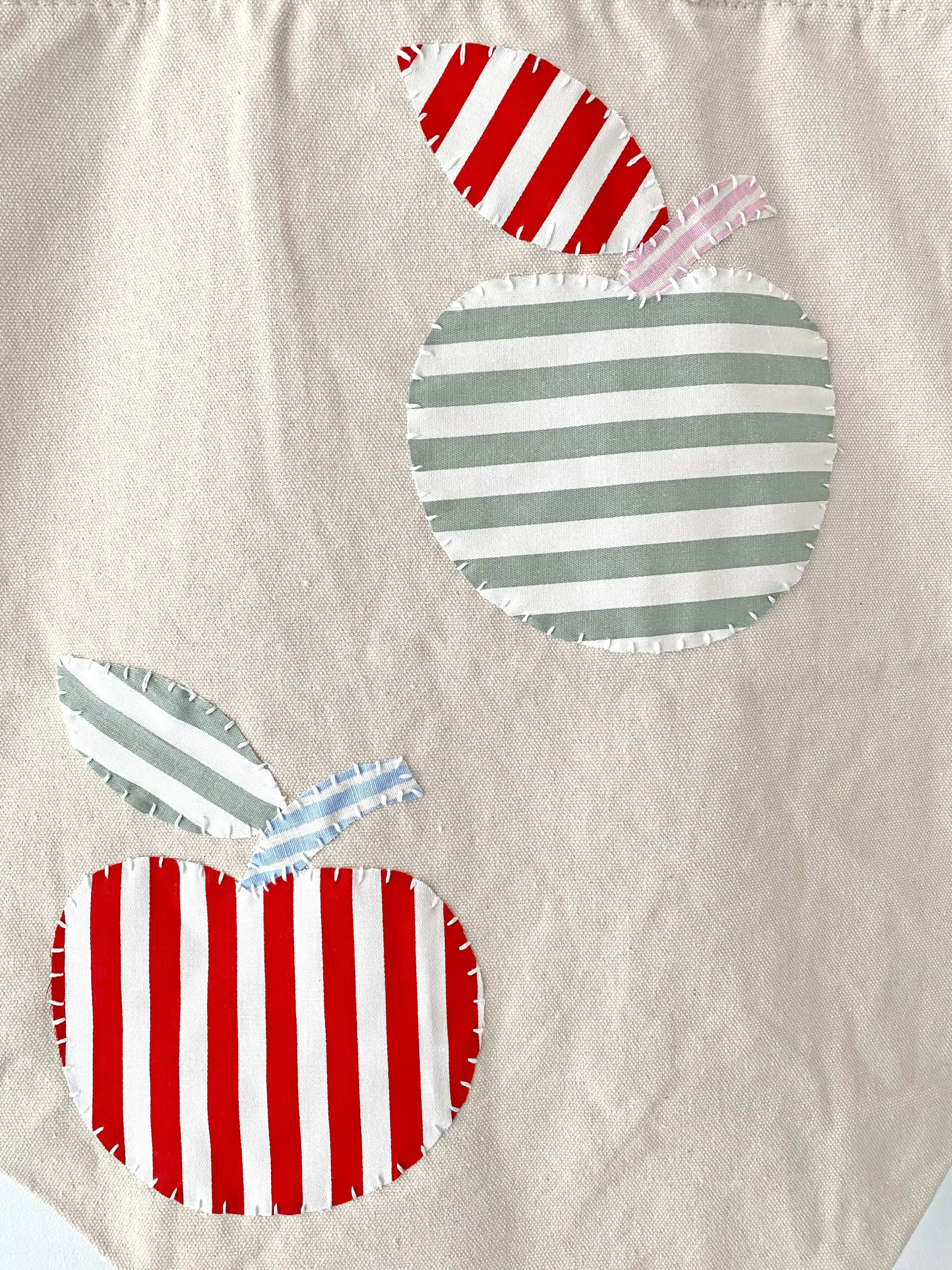 Apple Patch Canvas Tote
