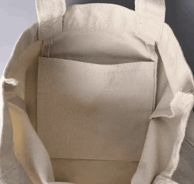 Apple Patch Canvas Tote