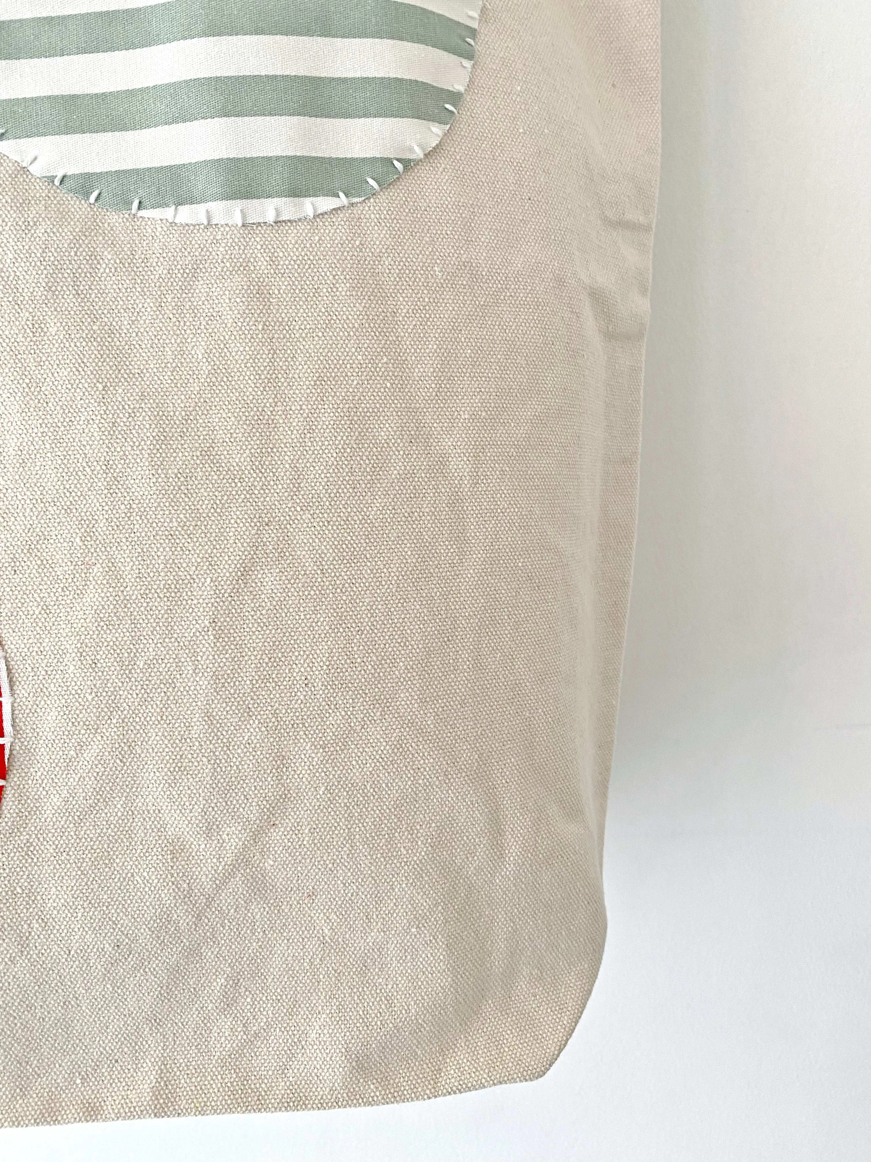 Apple Patch Canvas Tote