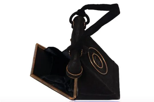 ARCHIVE - 1940s Anne-Marie of France Suede Novelty Telephone Bag