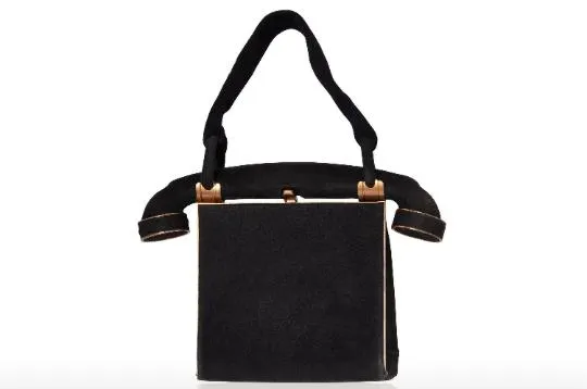 ARCHIVE - 1940s Anne-Marie of France Suede Novelty Telephone Bag
