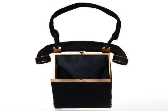 ARCHIVE - 1940s Anne-Marie of France Suede Novelty Telephone Bag
