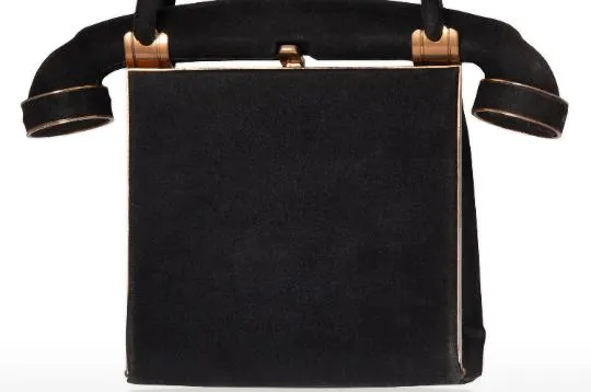 ARCHIVE - 1940s Anne-Marie of France Suede Novelty Telephone Bag