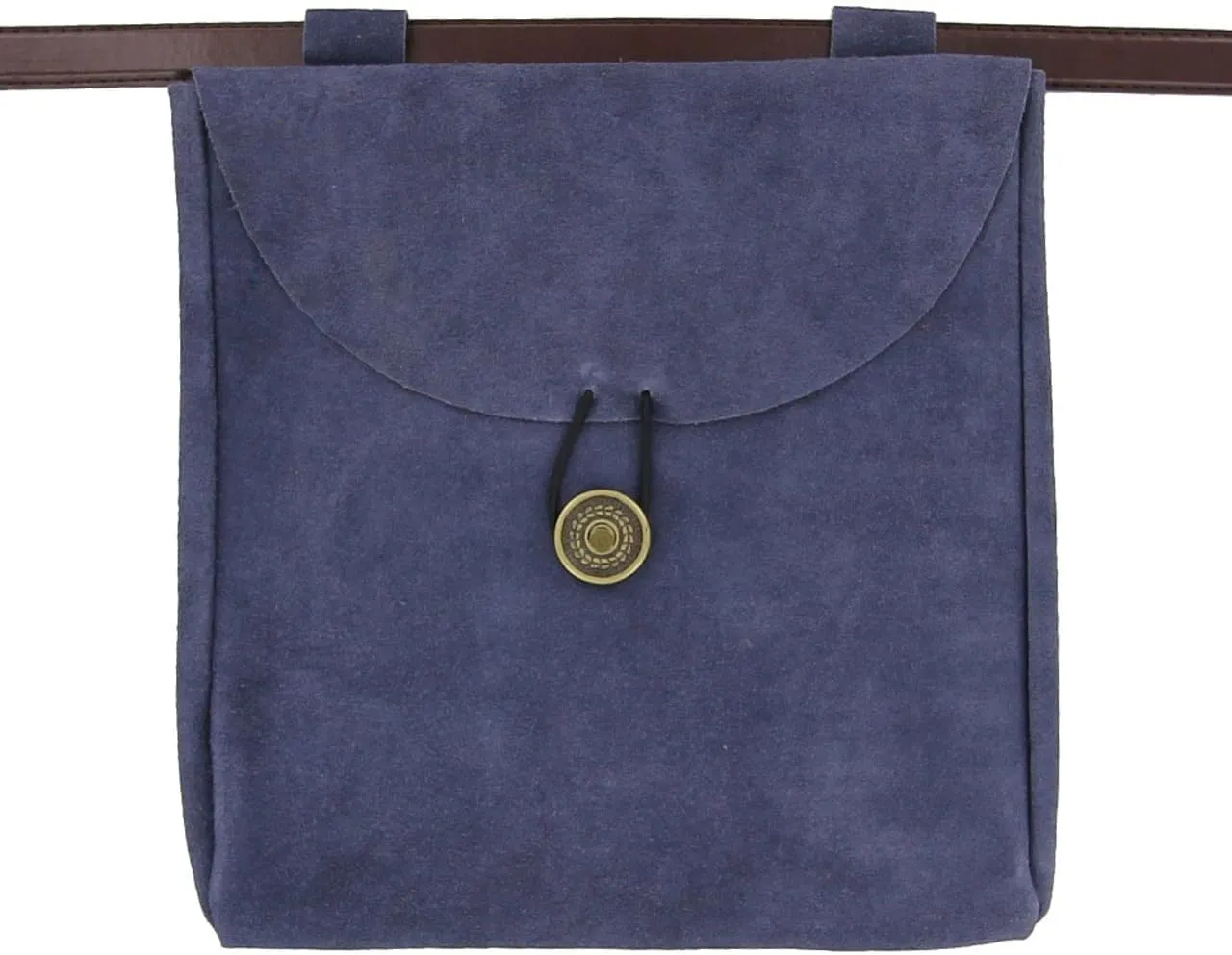 Armory Replicas™ Handmade Brown & Purple Leather Belt Pouches, Large Suede Bags with Wessex Grandeur & Touch of Royalty