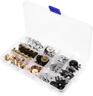 Artibetter 40Pcs Clothing Magnetic Snap Fasteners for DIY Crafting Replacement Buttons for Purses Jackets Bags Workmanship Easy to Use and Install