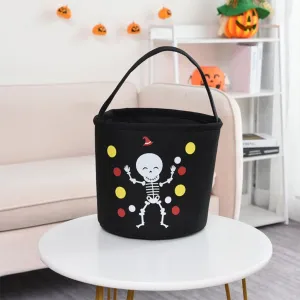 arythe Halloween Trick Bag Goody Snack Tote Bucket Gift Bags Party Favor Black 2