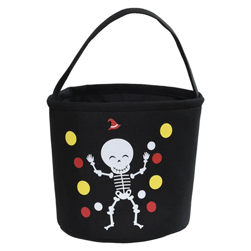 arythe Halloween Trick Bag Goody Snack Tote Bucket Gift Bags Party Favor Black 2