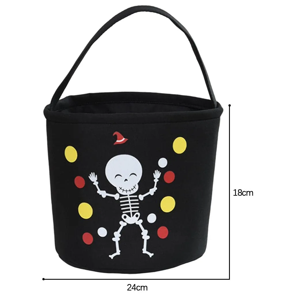 arythe Halloween Trick Bag Goody Snack Tote Bucket Gift Bags Party Favor Black 2