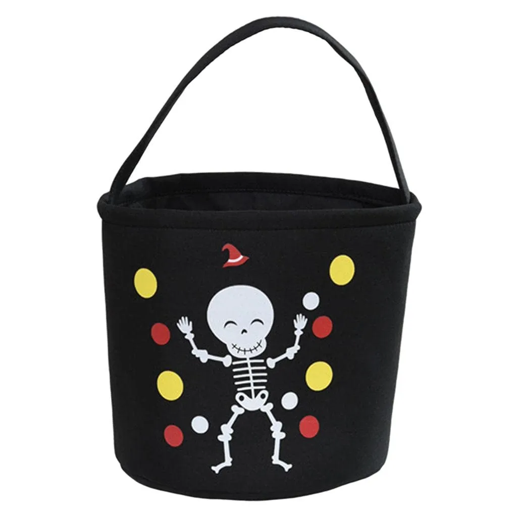 arythe Halloween Trick Bag Goody Snack Tote Bucket Gift Bags Party Favor Black 2