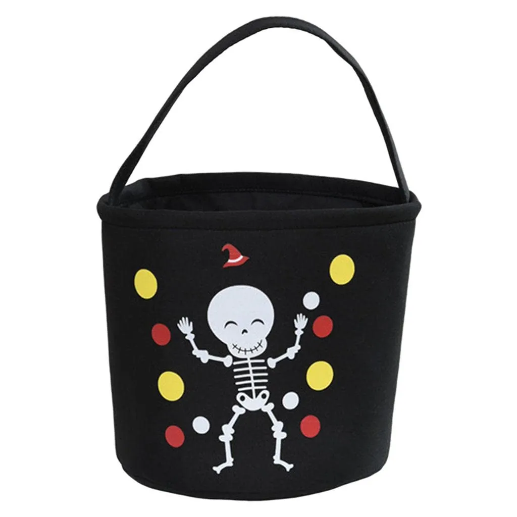 arythe Halloween Trick Bag Goody Snack Tote Bucket Gift Bags Party Favor Black 2