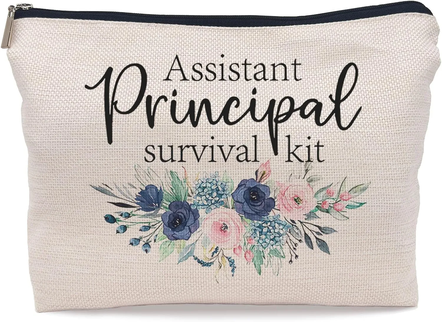 Assistant Principal Gifts Makeup Bag Cosmetic Bags for Women, Assistant Principal Appreciation Gifts, Assistant Principal Survival Kit Small Cosmetic Makeup Bag for Purse