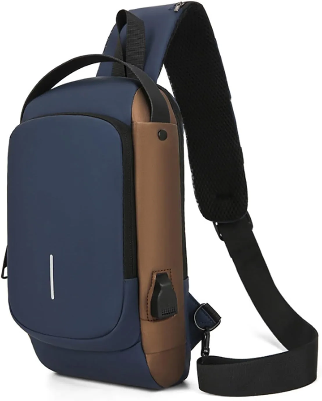 Auricz Sling Bag, 2025 New Carbon Fiber Streamline Anti-Theft Sling Bag, Waterproof, for Travel Gym Sports