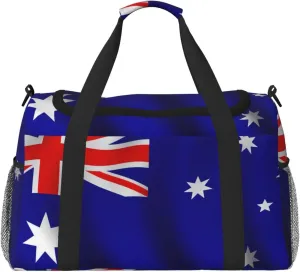 Australian Flag Weekender Overnight Carry On Bag, For Women Men, Perfect For Frequent Flyers