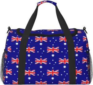 Australian Flag Weekender Overnight Carry On Bag, For Women Men, Perfect For Frequent Flyers