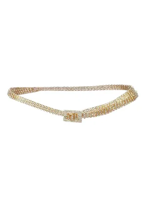 Baby Farah Crystal Gold Belt