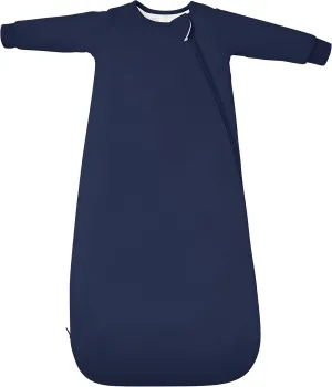 Baby Sleep Sack 15-24 Months Long Sleeve Wearable Blanket 1.0 TOG, Premium Soft Infant Sleeping Bags with 2-way Zippers (Navy)