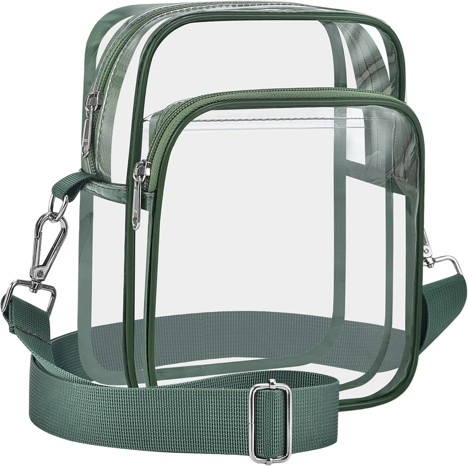 Bagenius Clear Bag for Stadium Events, Clear Purse with Removable Strap, Transparent Bag for Sports Concert and Festivals