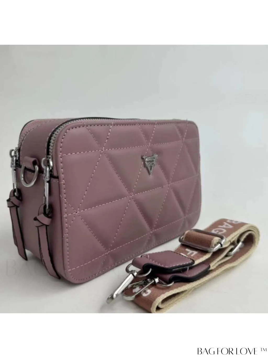 BagForLove - Chic Crossbody Bag with Quilted Design and Metal Accents