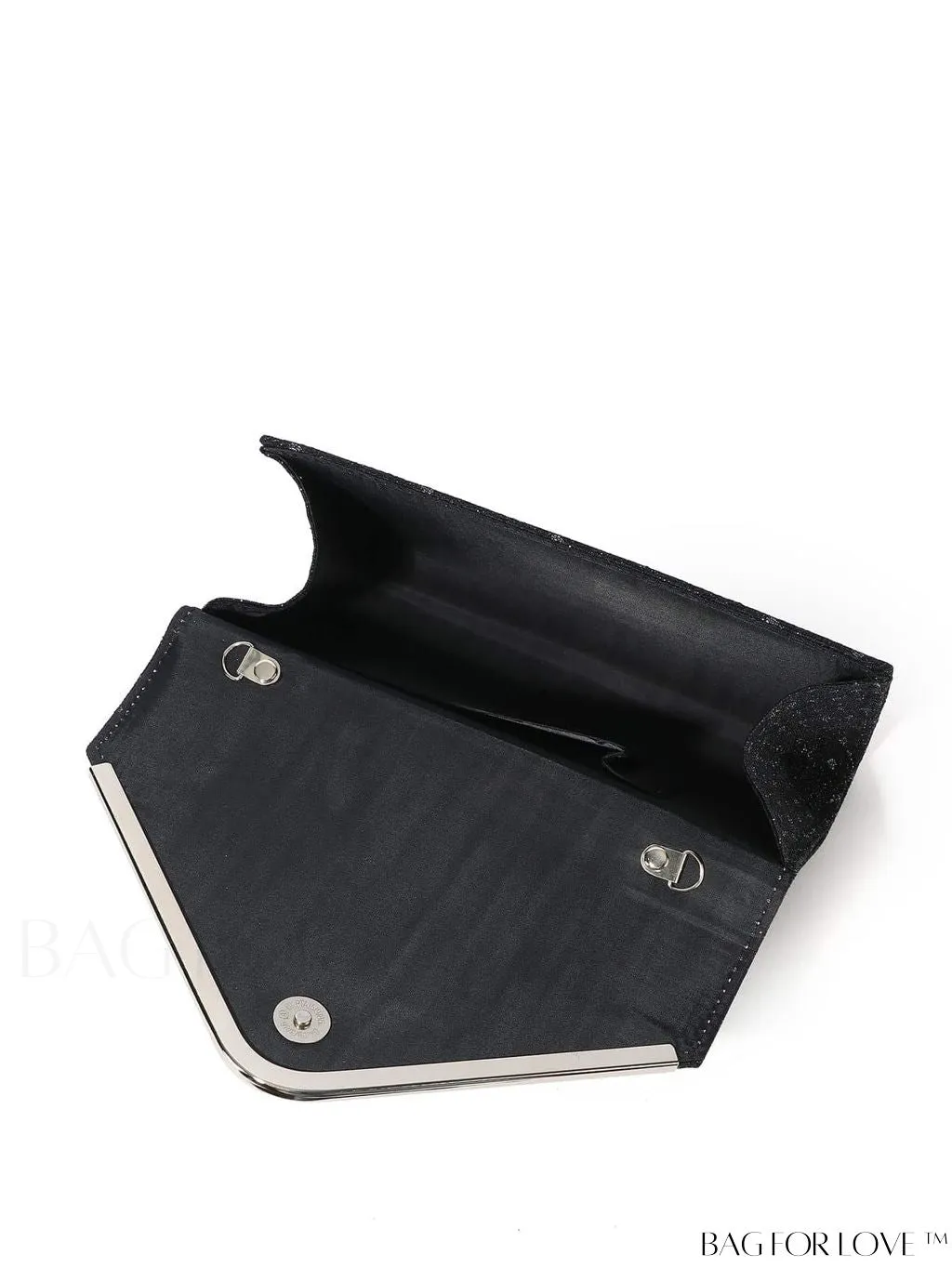 BagForLove - Party-ready Glitter Envelope Bag with Metal Accents - Compact and Chic