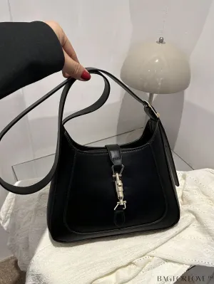 BagForLove - Stylish Adjustable Strap Hobo Bag with Chic Metal Accents