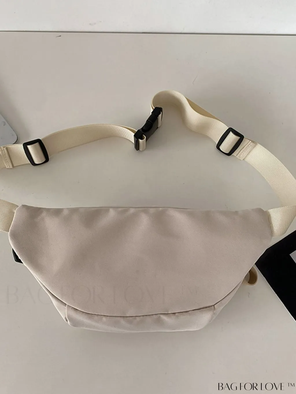 BagForLove - Stylish Unisex Waist Bag with Letter Patchwork Accents
