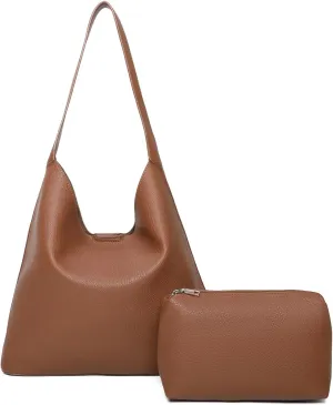 Barsine Tote Bag for Women Vegan Leather Slouchy Shoulder Bags for Everyday Use Work Tote Purse