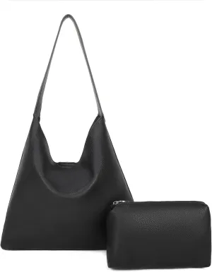 Barsine Tote Bag for Women Vegan Leather Slouchy Shoulder Bags for Everyday Use Work Tote Purse