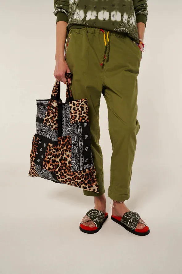 Beach Bag - Leopard/Black