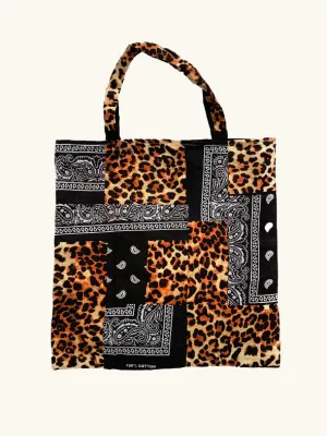 Beach Bag - Leopard/Black