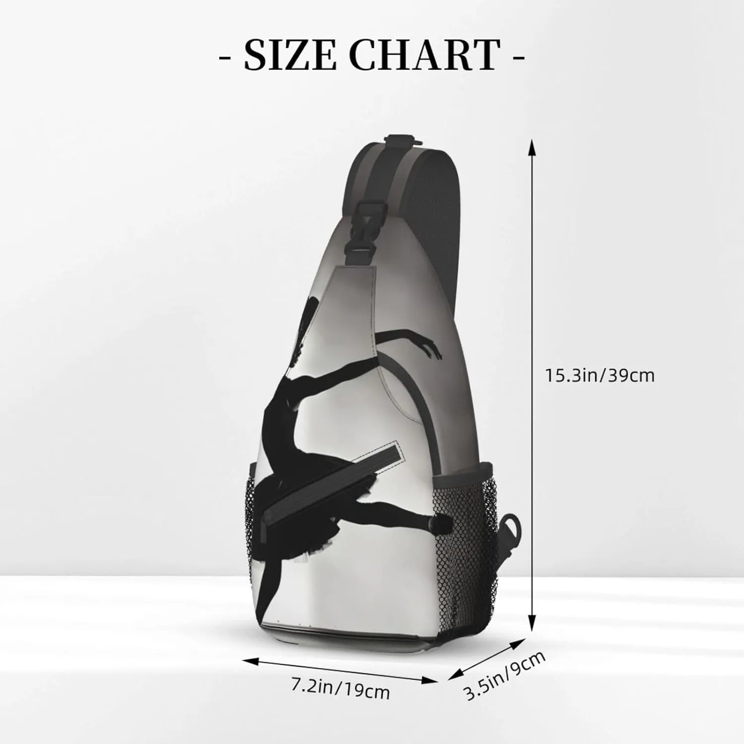Beach Sunrise And Backlit Palm Tree Crossbody Bag Chest Shoulder Bag Small Casual Backpack Suitable For Women Men Hiking