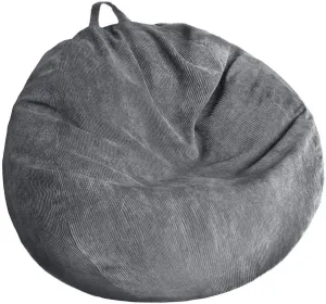 Bean Bag Chair Cover (No Filler) Stuffed Animal Storage Bean Bag Cover Pets Dogs/Cats Lazy Beds. Washable Ultra Soft Corduroy Stuffed for Organizing Plush Toys or Textile, Sack Bean Bag