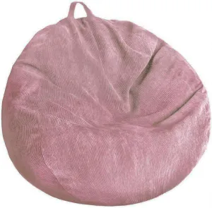 Bean Bag Chair Cover (No Filler) Stuffed Animal Storage, Washable Ultra Soft Corduroy, Sack Bean Bag for Organizing Plush Toys or Textile, Pets Dogs/Cats, Lazy Beds