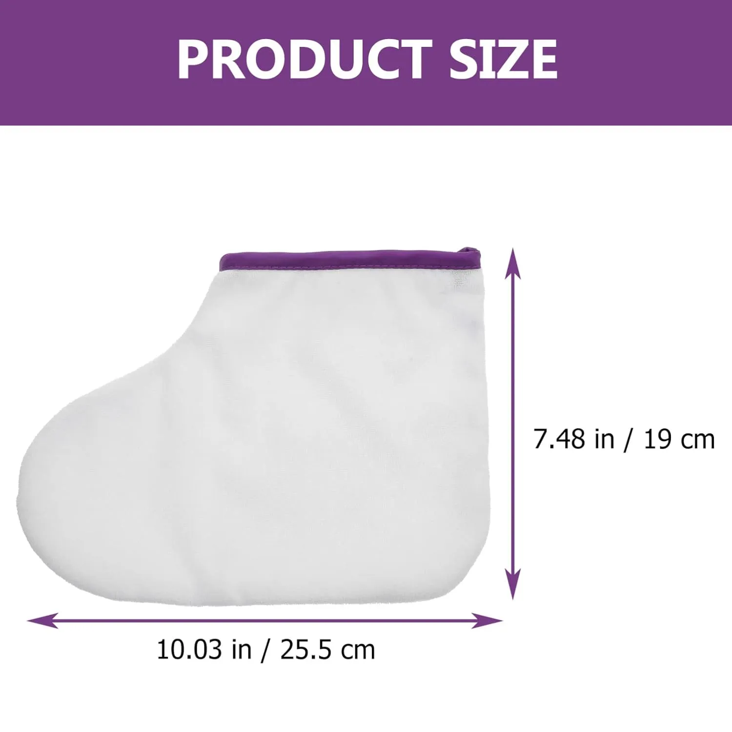 Beaupretty 1pair Waxed Feet Booties Paraffin Wax Warming Foot Cover Footmuff Moisturizing Feet Socks Foot Spa Liners Holsters Spa Feet Cover Piguet Fluff White Dedicated