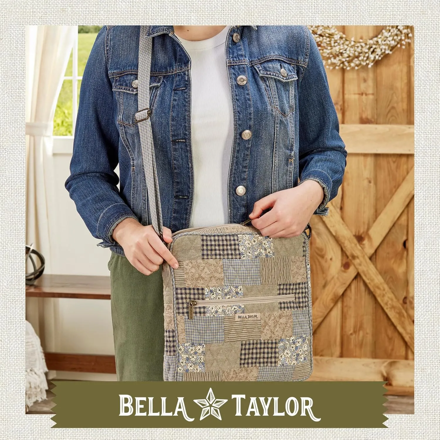 Bella Taylor Large Crossbody Purse for Women | Shoulder Bag with Adjustable Strap