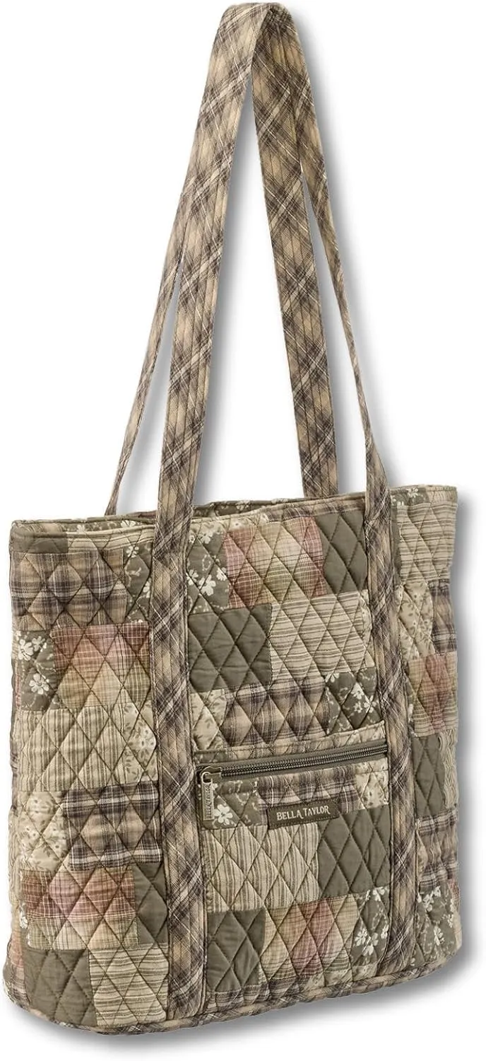 Bella Taylor Large Tote | Lightweight Quilted Fabric Tote Bags for Women