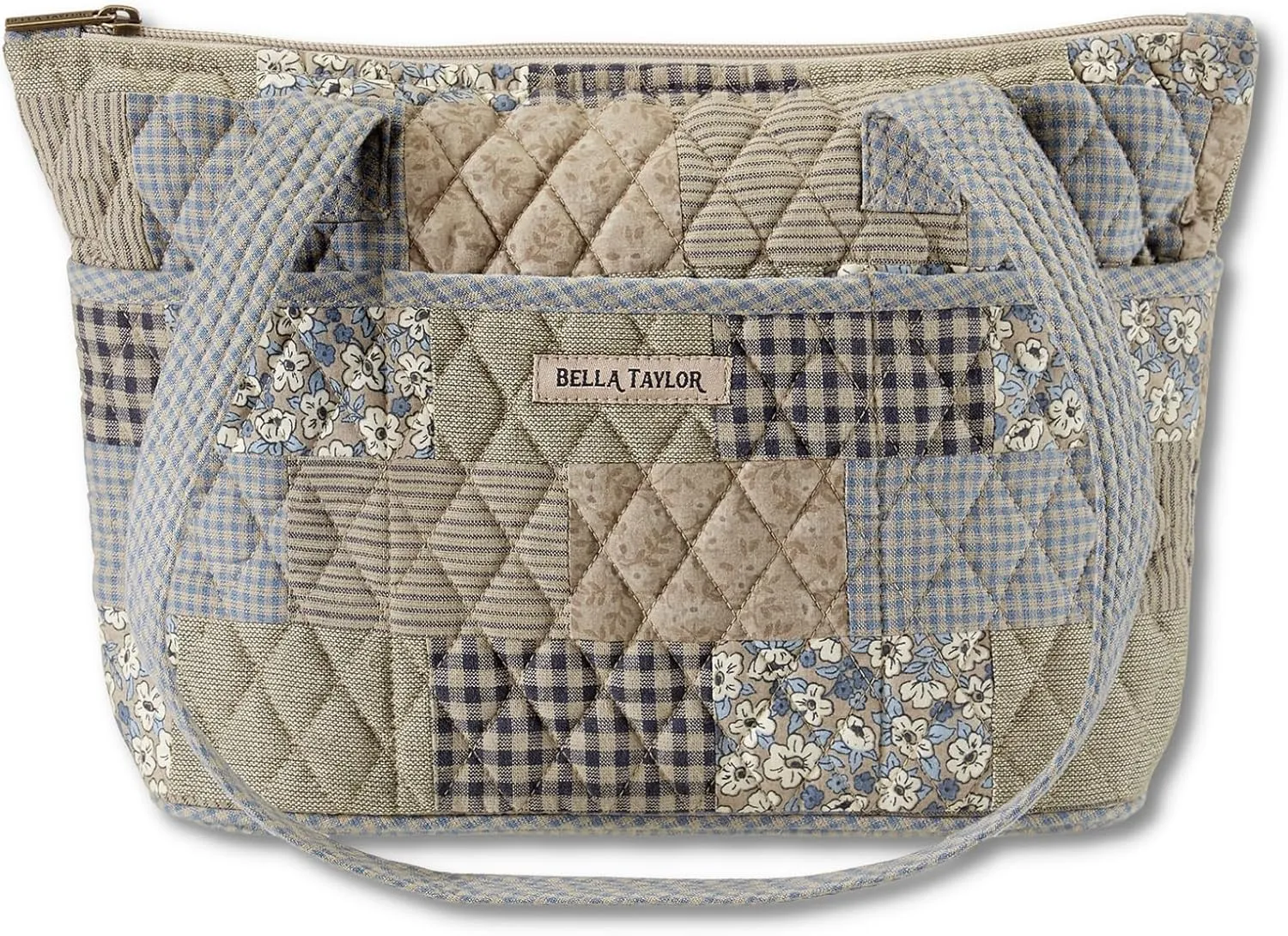 Bella Taylor Small Tote | Lightweight Quilted Fabric Purses for Women
