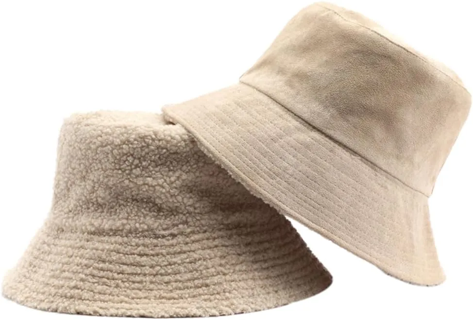 Belsen Corduroy Reversible Bucket Hat Unisex Cotton Twill Canvas Sun Fishing Hat