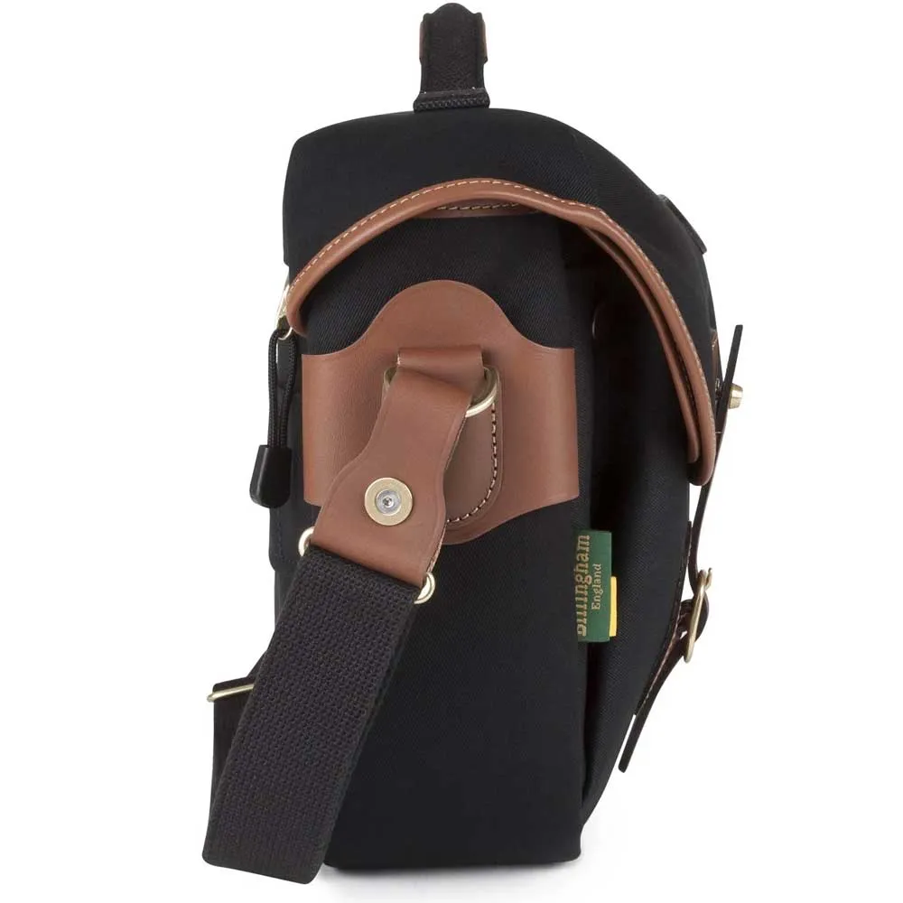 Billingham Hadley Pro 2020 Shoulder Bag | Black Canvas & Tan Leather