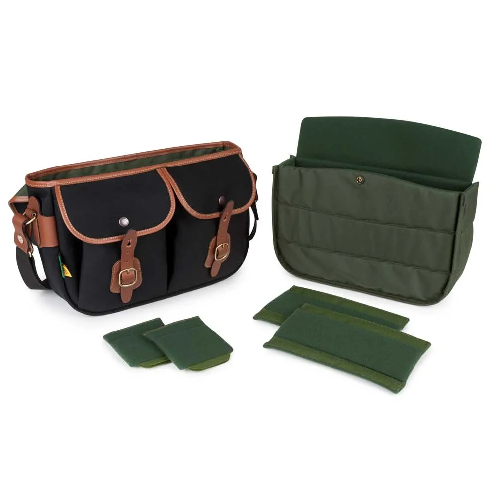 Billingham Hadley Pro 2020 Shoulder Bag | Black Canvas & Tan Leather