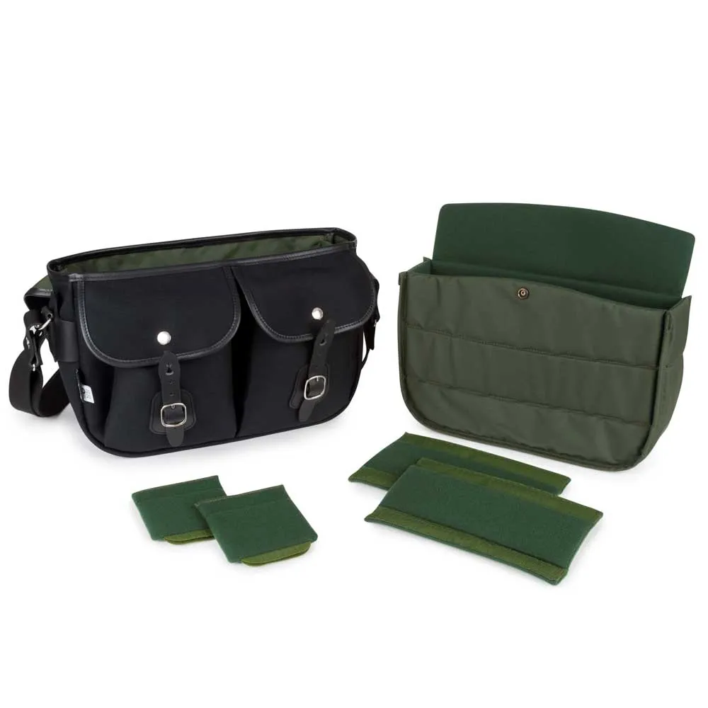 Billingham Hadley Pro 2020 Shoulder Bag | Black FibreNyte & Black Leather