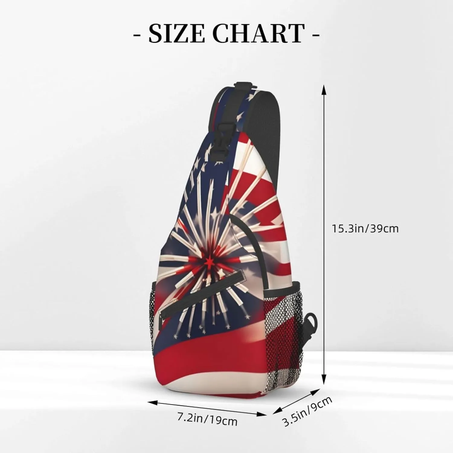 Black And Gold Flowers Crossbody Bag Chest Shoulder Bag Small Casual Backpack Suitable For Women Men Hiking