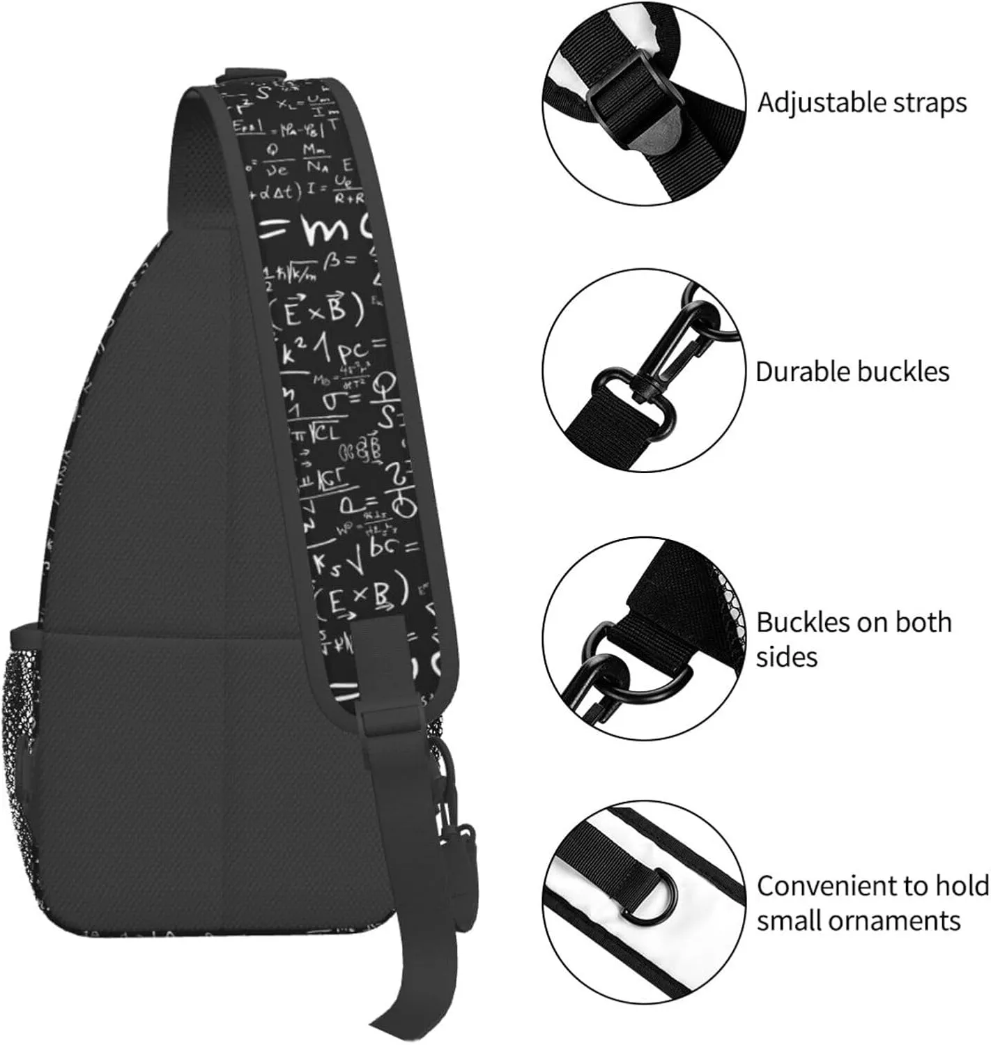 Black And White Soccer Ball Pattern Crossbody Bag Chest Shoulder Bag Small Casual Backpack Suitable For Women Men Hiking